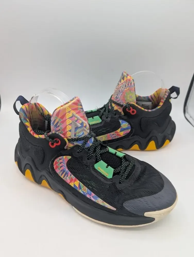 Nike Giannis Immortality 2 Electric Algae Youth Size 7y US DQ1943-002 Rainbow